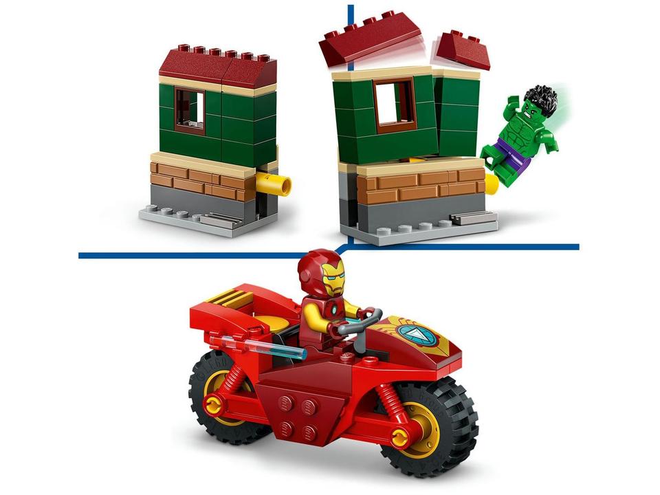 LEGO Super Heroes Homem de Ferro com Motocicleta - 9