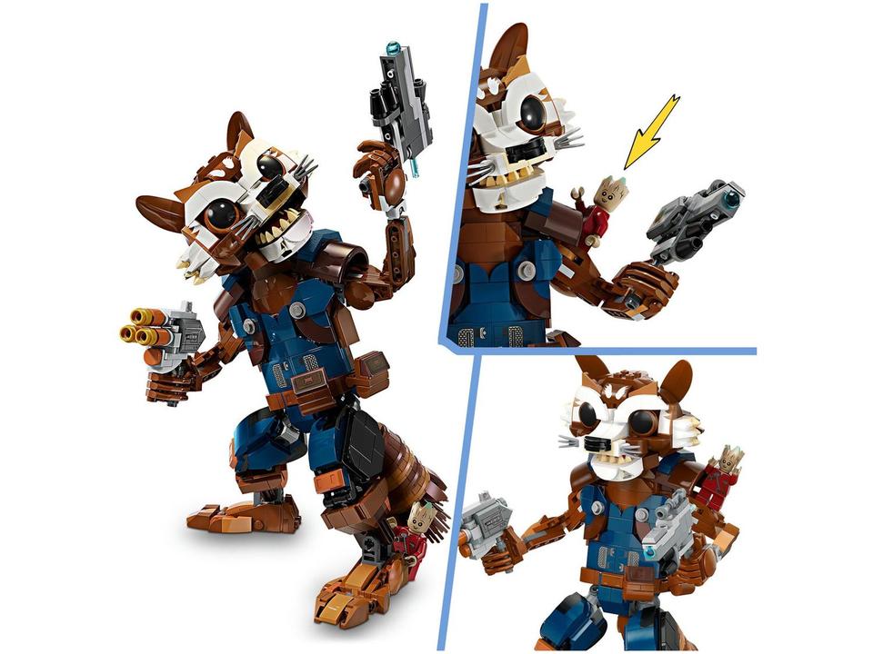 LEGO Super Heroes Marvel Rocket e Groot Bebê - 5