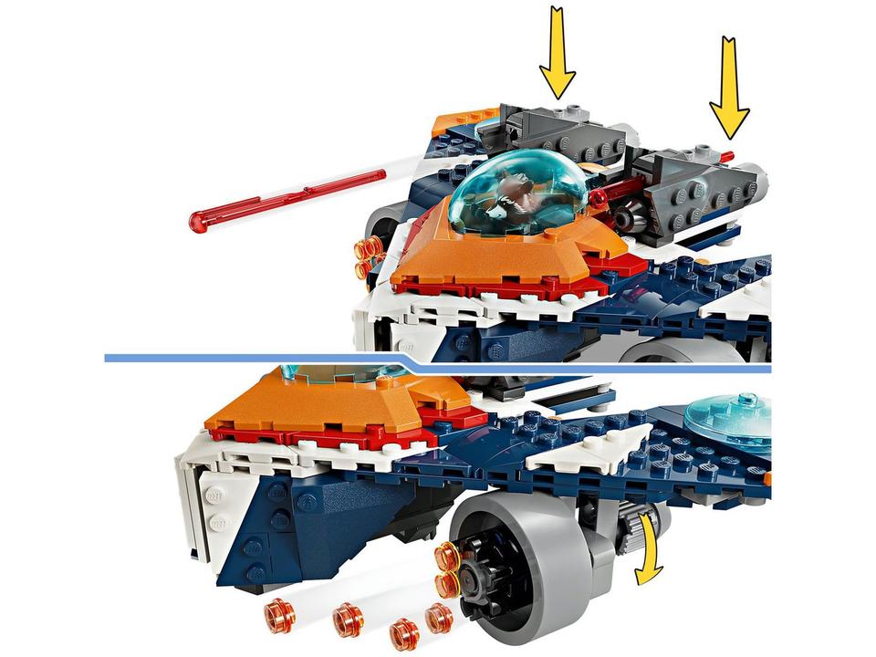 LEGO Super Heroes Marvel Warbird do Rocket vs - 5