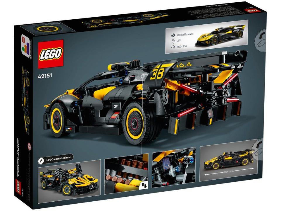 LEGO Technic Bugatti Bolide 905 Peças - 3