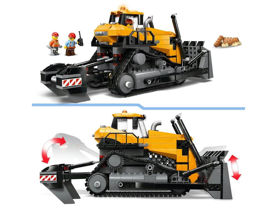 LEGO Trator de Esteira Amarelo 60466 - 3