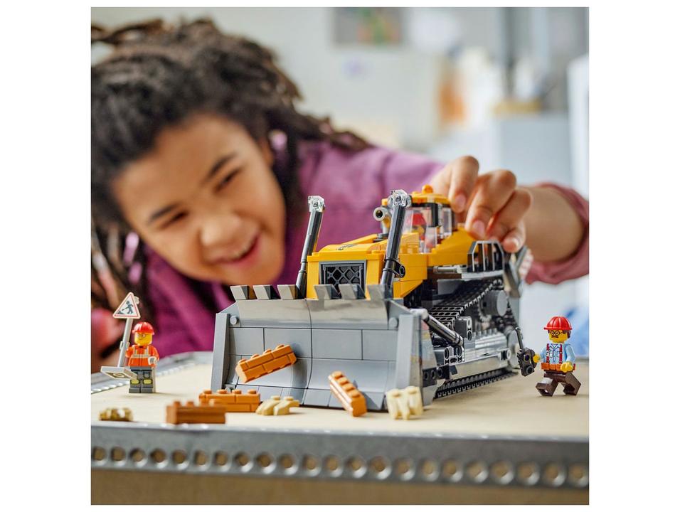 LEGO Trator de Esteira Amarelo 60466 - 1