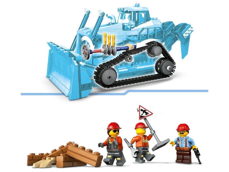 LEGO Trator de Esteira Amarelo 60466 - 4