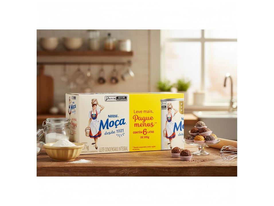 Leite Condensado Nestlé Integral Moça 395g 6 Unidades - 3