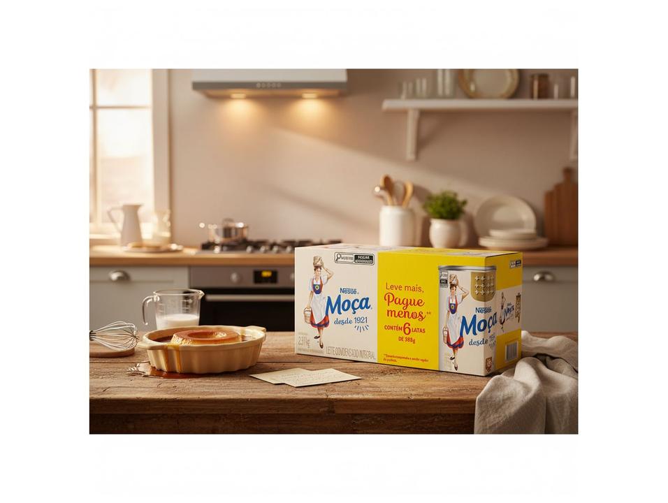 Leite Condensado Nestlé Integral Moça 395g 6 Unidades - 2