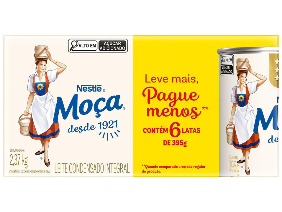 Leite Condensado Nestlé Integral Moça 395g 6 Unidades - 4