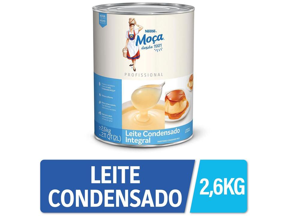 Leite Condensado Nestle Integral Moça Profissional Lata 2,6kg - 1
