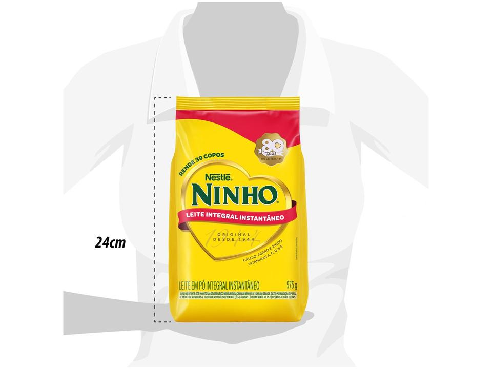 Leite em Pó Integral Instantâneo Nestlé Ninho Sachê 975g - 5
