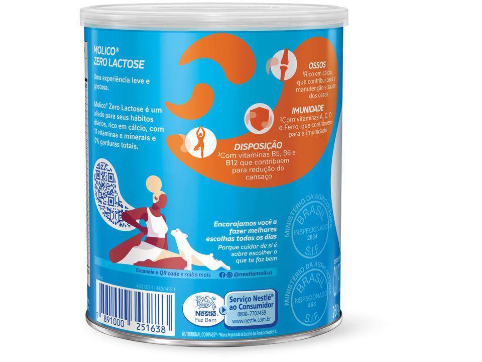 Leite em Pó Zero Lactose Molico - 4