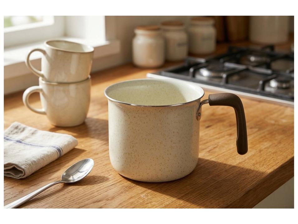 Leiteira Multiflon de Alumínio com 7 Camadas Antiaderente 1,6L 14cm Ekó - 1