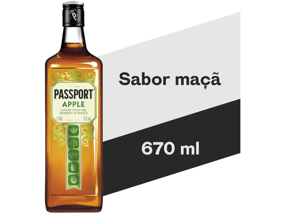 Licor Passport Maçã Apple 670ml - 2