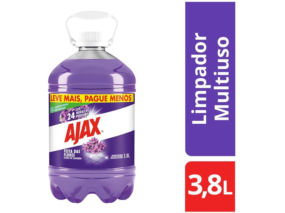 Limpador Ajax Festa das Flores Lavanda 3,8L - 1