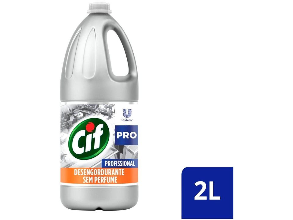 Limpador Desengordurante Cif Profissional Sem Perfume 2L - 1
