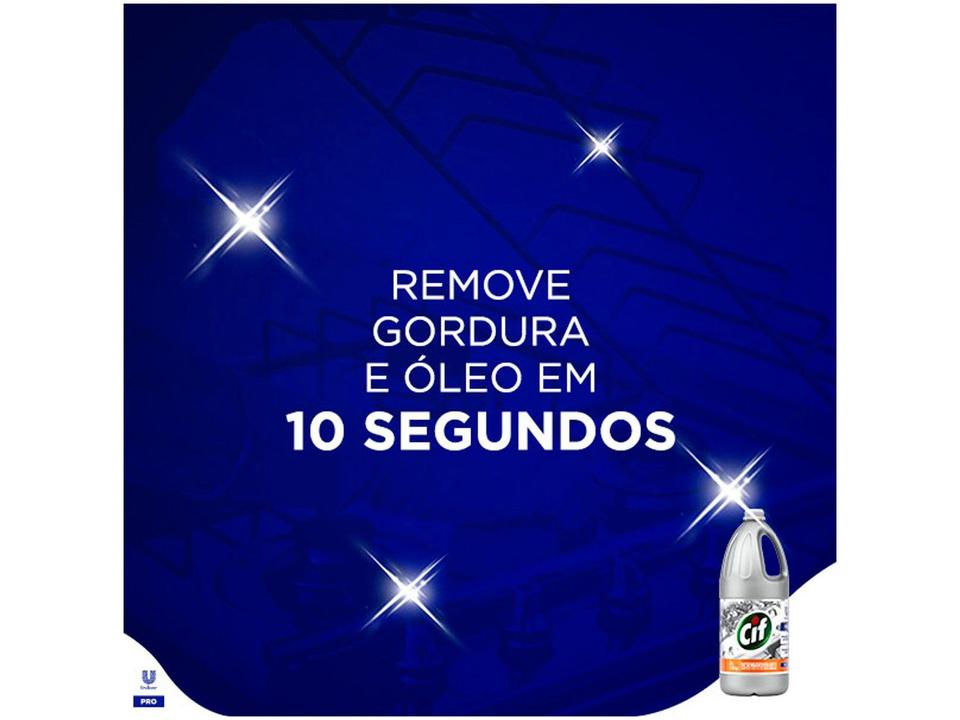 Limpador Desengordurante Cif Profissional Sem Perfume 2L - 9