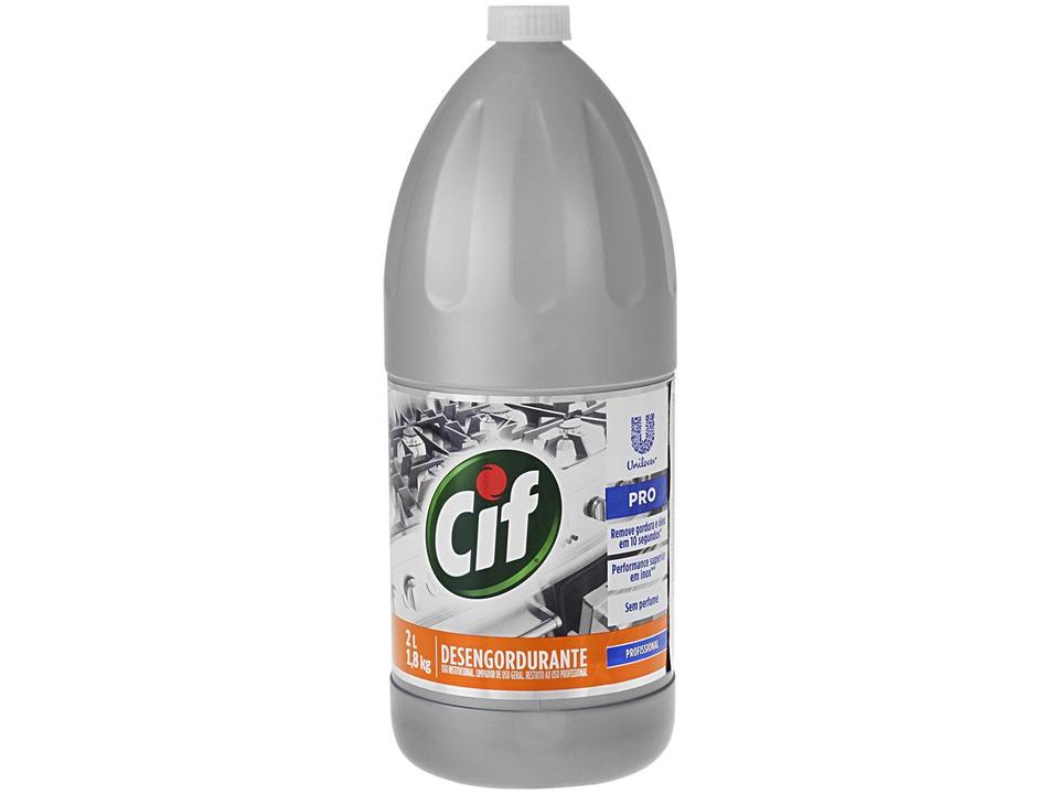 Limpador Desengordurante Cif Profissional Sem Perfume 2L - 3
