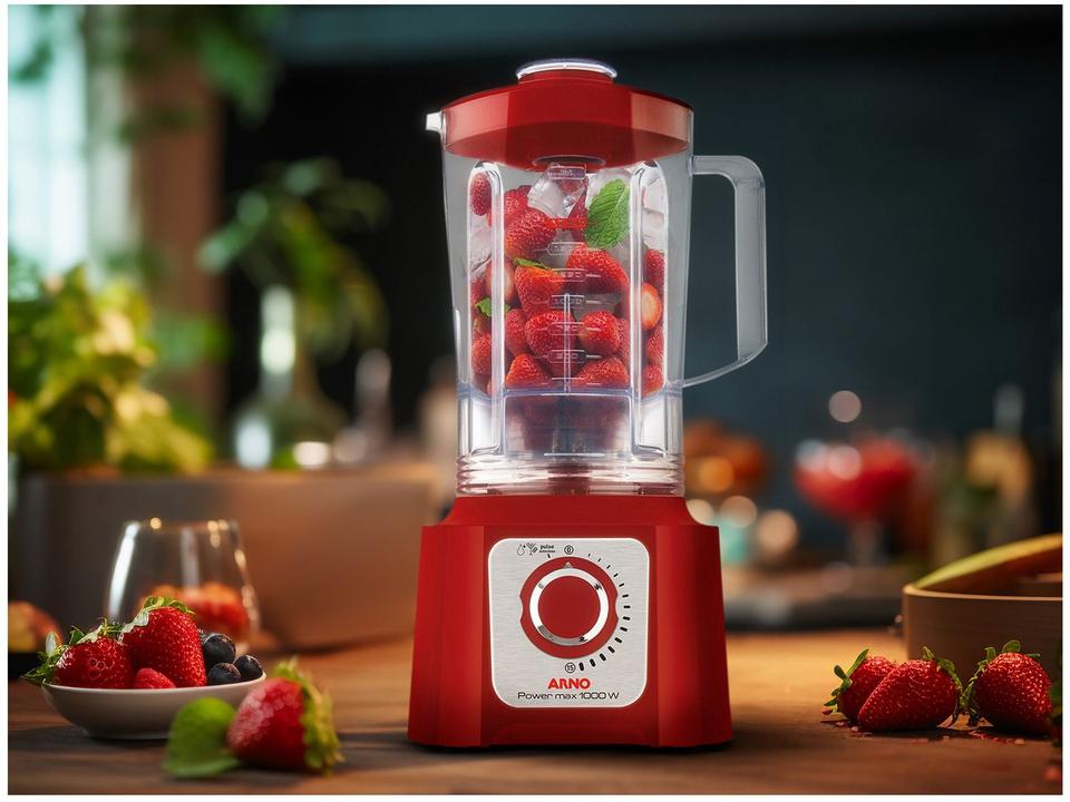 Liquidificador Arno Power Max 1000 15 Velocidades 1000W Vermelho LN54 - 2