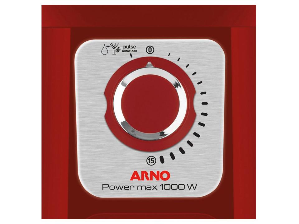 Liquidificador Arno Power Max 1000 15 Velocidades 1000W Vermelho LN54 - 6