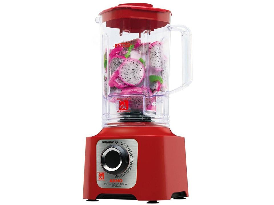 Liquidificador Arno Power Max 1400 LN56 Vermelho 15 Velocidades 1400W - 4
