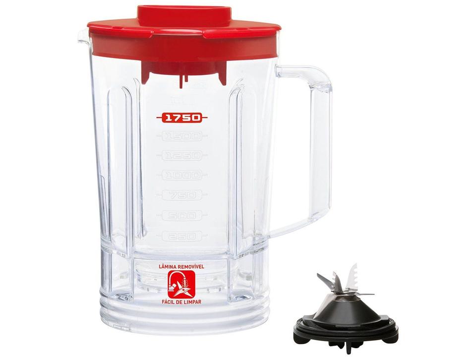 Liquidificador Arno Power Max 1400 LN56 Vermelho 15 Velocidades 1400W - 7