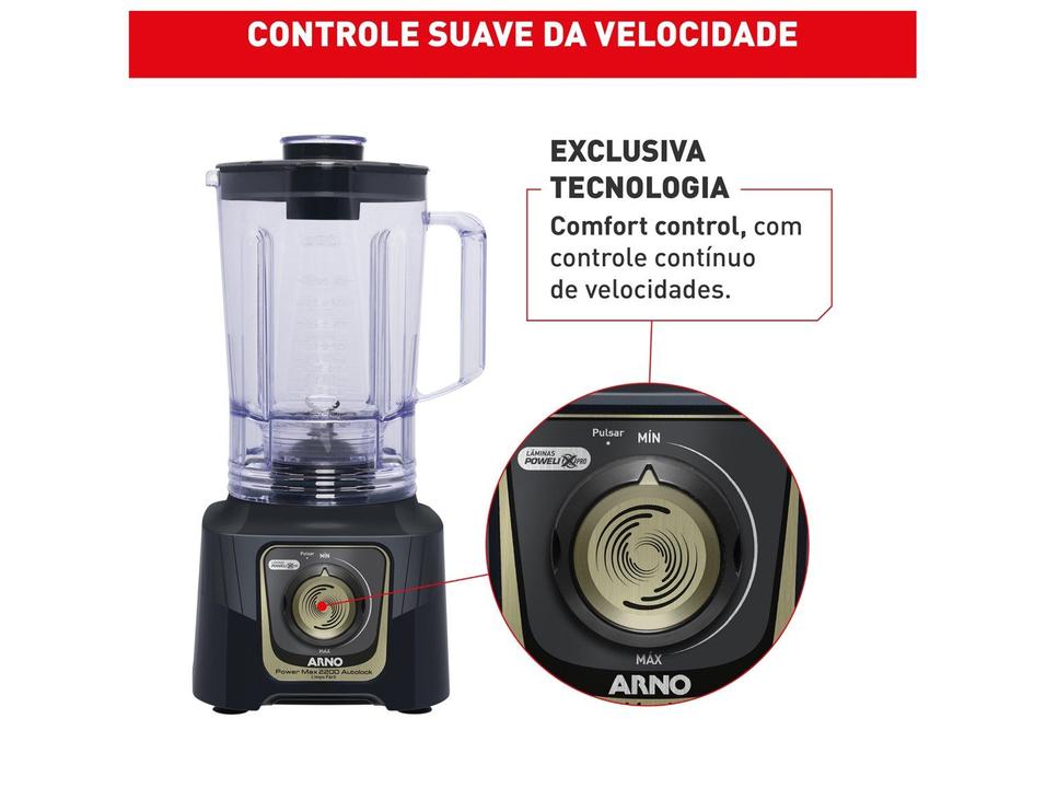 Liquidificador Arno Power Max Autolock 2200 Chumbo LN82 - 6