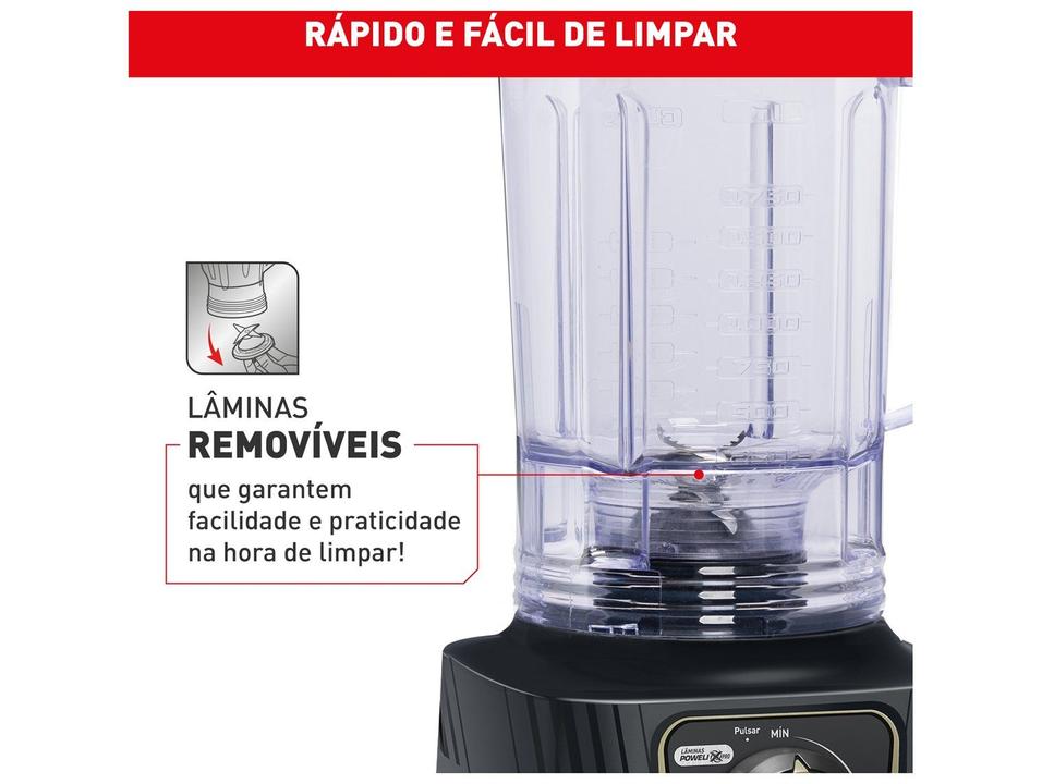 Liquidificador Arno Power Max Autolock 2200 Chumbo LN82 - 4