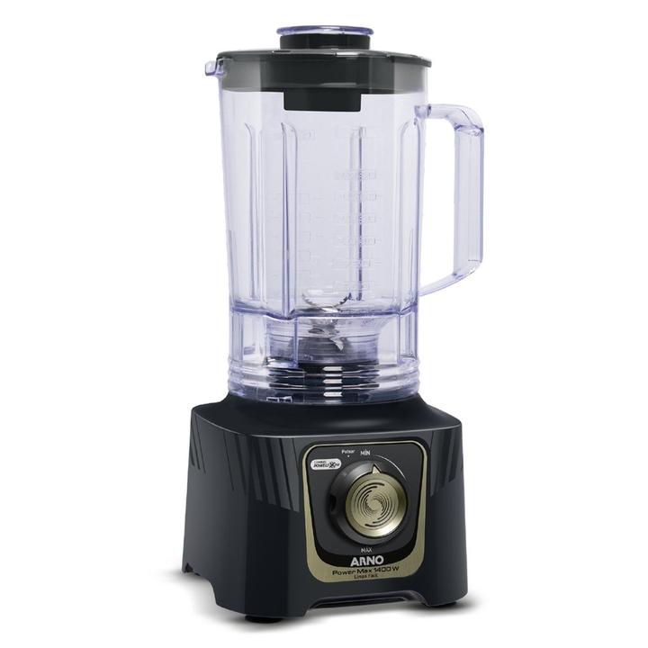 Liquidificador Arno Power Max Autolock LN82 15 Velocidades 1400W Preto e Cinza - 1
