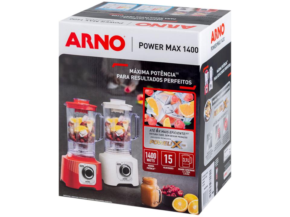 Liquidificador Arno Power Max LN64 15 Velocidades 1400W Marfim - 16