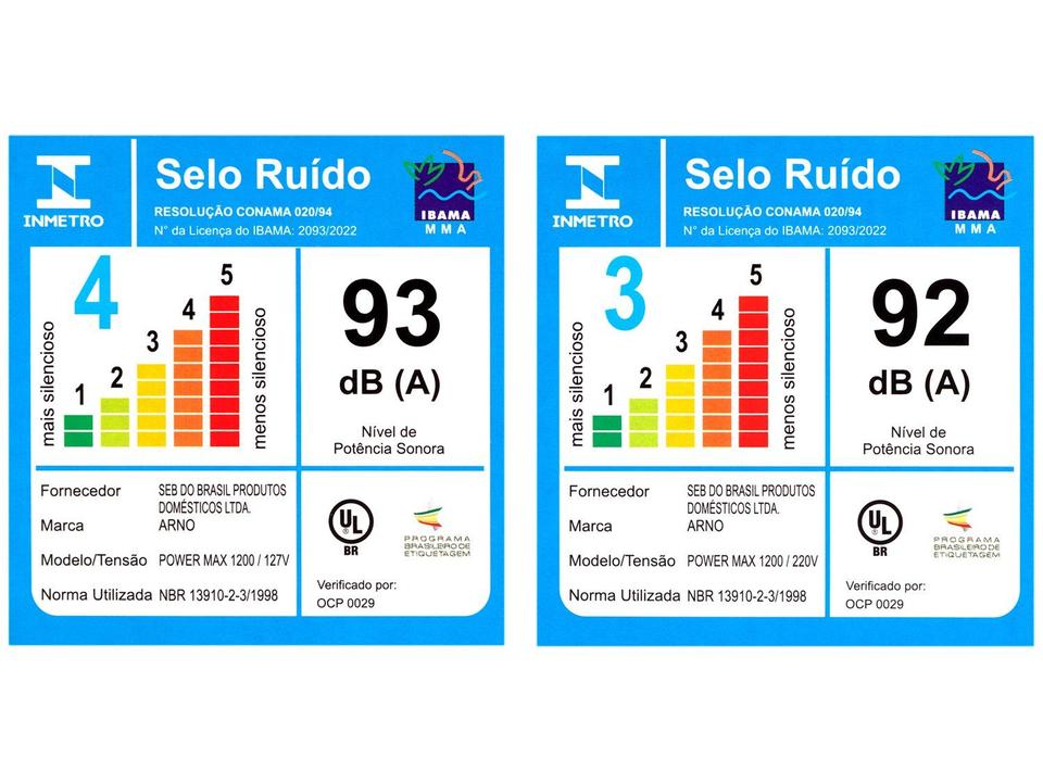 Liquidificador Arno Power Max LN78 15 Velocidades 1200W Preto - 11