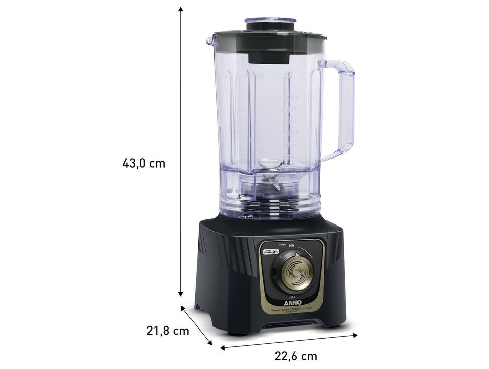 Liquidificador Arno Power Max LN82 2200W Cinza 2720018841 - 9