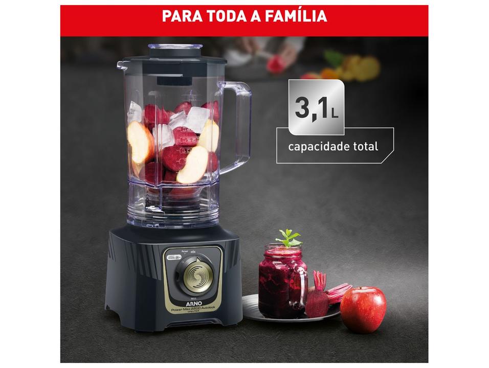 Liquidificador Arno Power Max LN82 2200W Cinza 2720018842 - 2