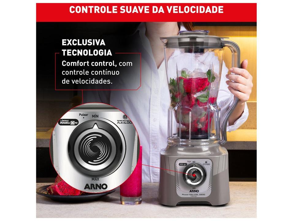 Liquidificador Arno Power Max XXL 2200 Cinza LN87 - 6