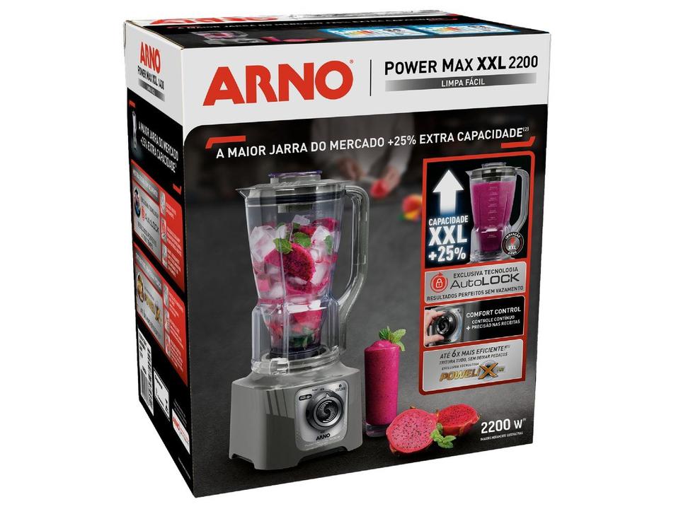 Liquidificador Arno Power Max XXL 2200 Cinza LN87 - 11