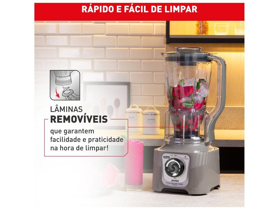 Liquidificador Arno Power Max XXL 2200 Cinza LN87 - 4