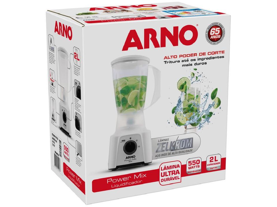 Liquidificador Arno Power Mix Branco 550W 2L LQ12 - 7