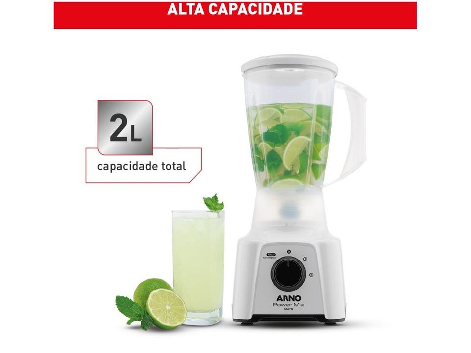 Liquidificador Arno Power Mix Branco 550W 2L LQ12 - 3