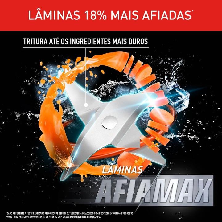 Liquidificador Arno Power Mix Essential LQ19 3 Velocidades 700W Preto 2720018420 - 6