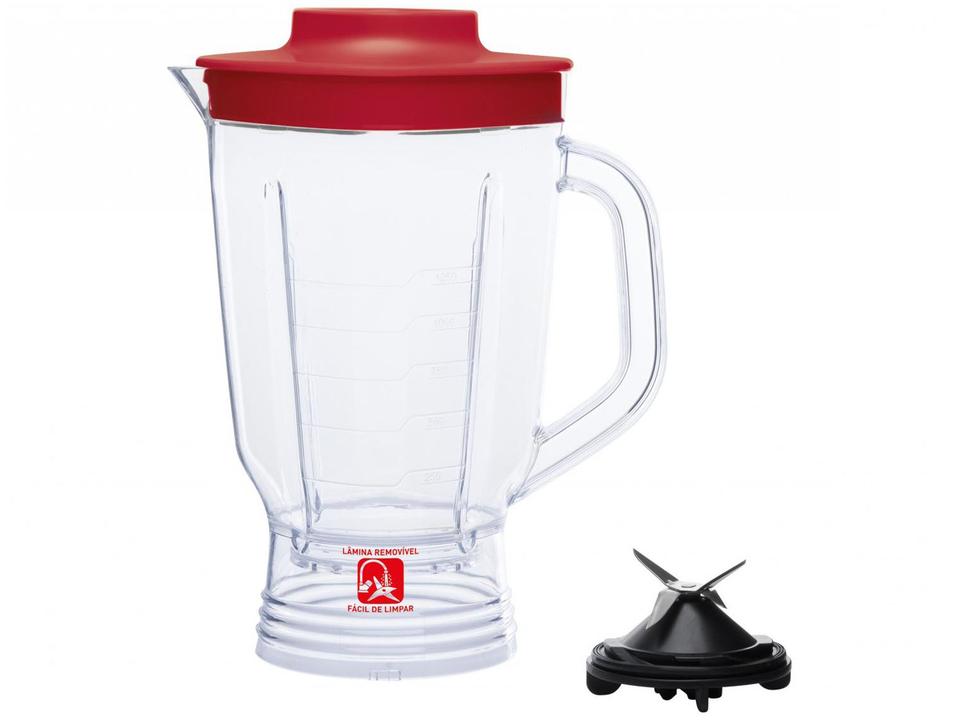 Liquidificador Arno Power Mix Limpa Fácil Vermelho com Lâminas Removíveis LQ30 - 10