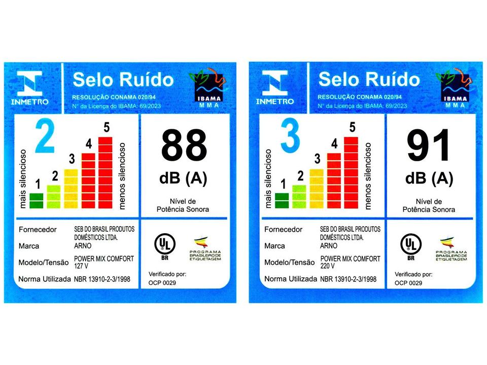 Liquidificador Arno Power Mix LQ35 15 Velocidades 700W Preto - 13