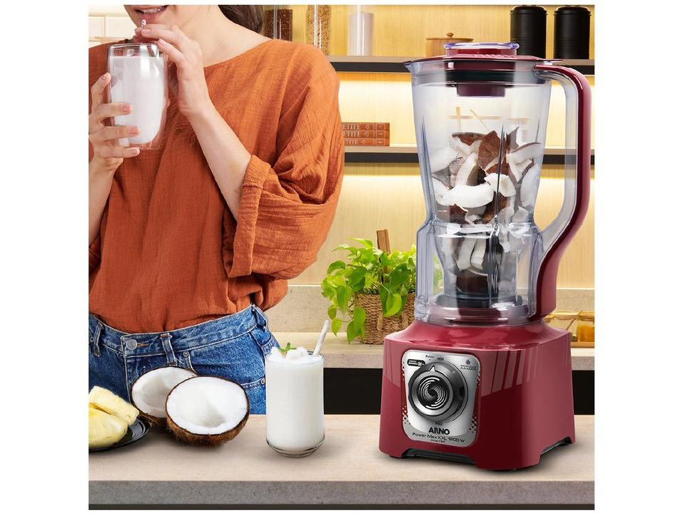 Liquidificador Arno Powermax XXL LN86 1200W Carmim - 8