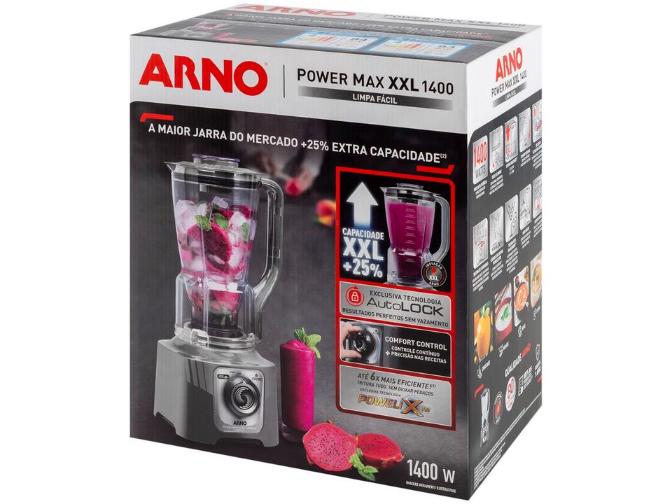Liquidificador Arno Powermax XXL LN87 1400W Cinza Esverdeado - 18