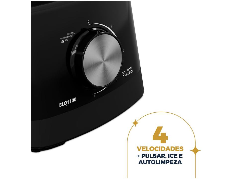 Liquidificador Britânia BLQ1100 1100W 2,7L Preto 33102308 - 5