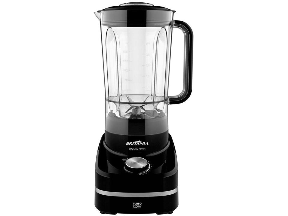 Liquidificador Britânia BLQ1250 Revert Turbo Preto com Filtro 12 Velocidades 1200W - 4