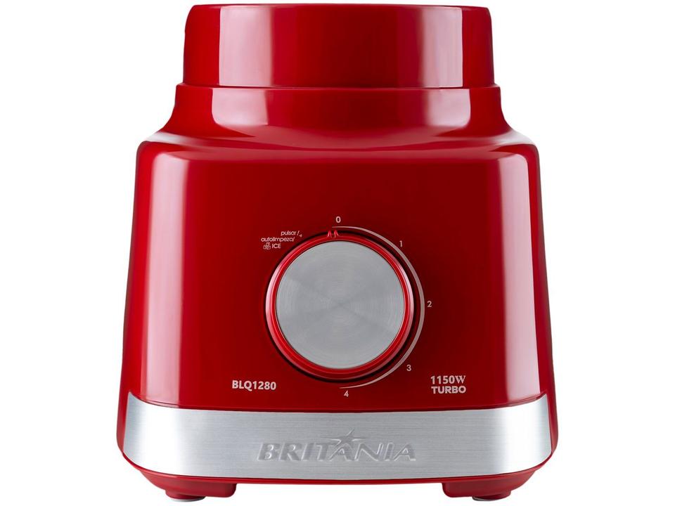 Liquidificador Britânia BLQ1280V com Filtro 4 Velocidades 1150W Vermelho - 6