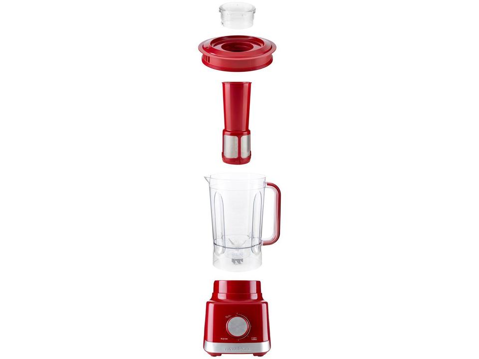 Liquidificador Britânia BLQ1280V com Filtro 4 Velocidades 1150W Vermelho - 4