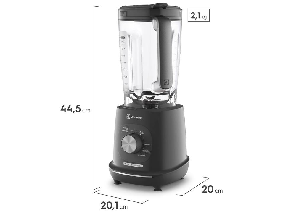 Liquidificador Electrolux EBL1500 15 Velocidades 1500W Cinza 4612AVBR506 - 12