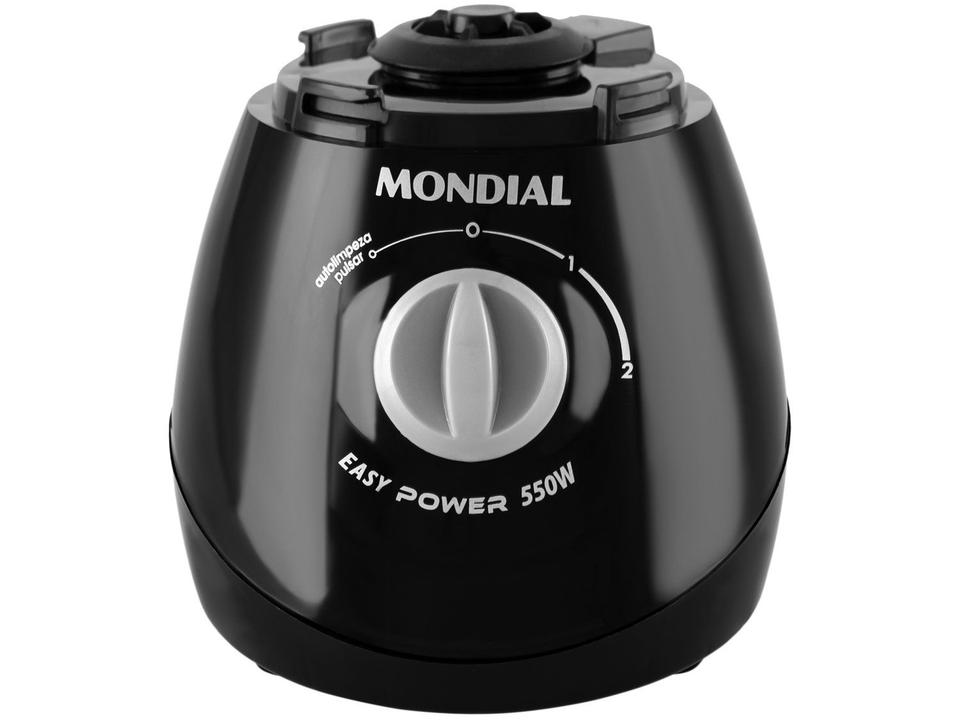 Liquidificador Mondial Easy Power L-550-B Preto 2 Velocidades 550W - 13
