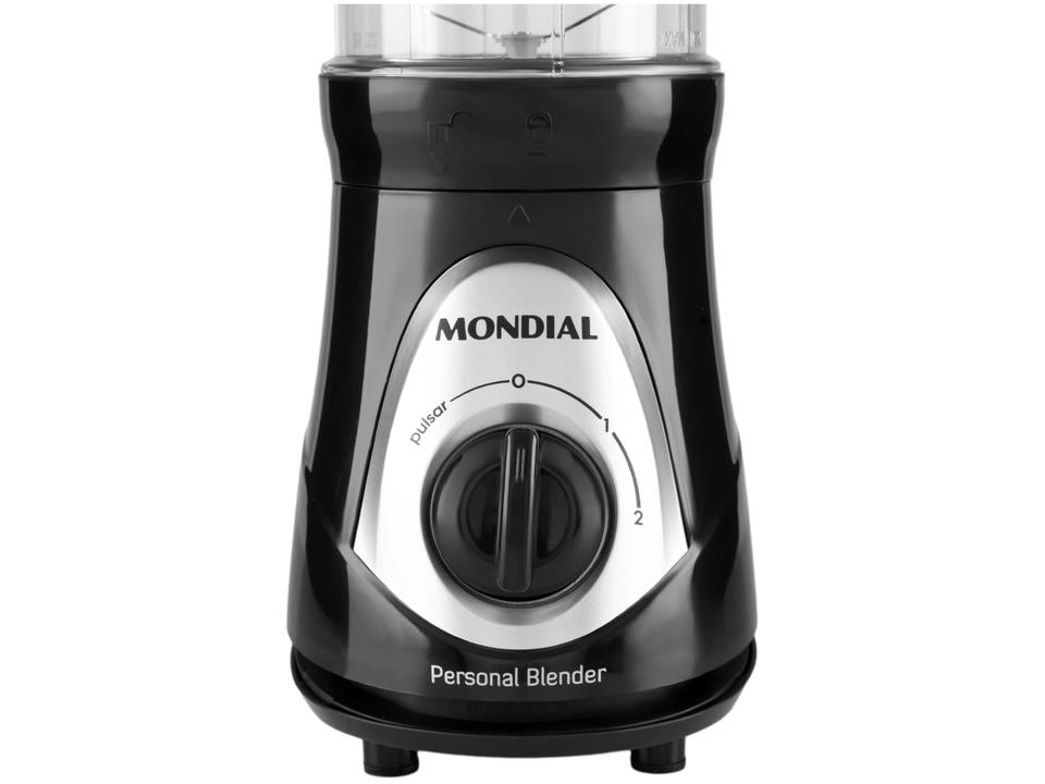 Liquidificador Mondial Personal Blender DG-01 2 Velocidades 300W Preto e Prata - 13
