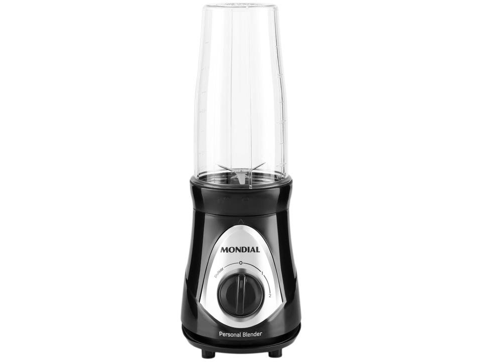 Liquidificador Mondial Personal Blender DG-01 2 Velocidades 300W Preto e Prata - 11