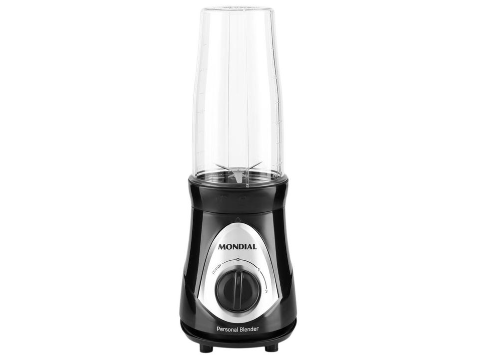 Liquidificador Mondial Personal Blender DG-01 2 Velocidades 500W Preto e Prata - 10