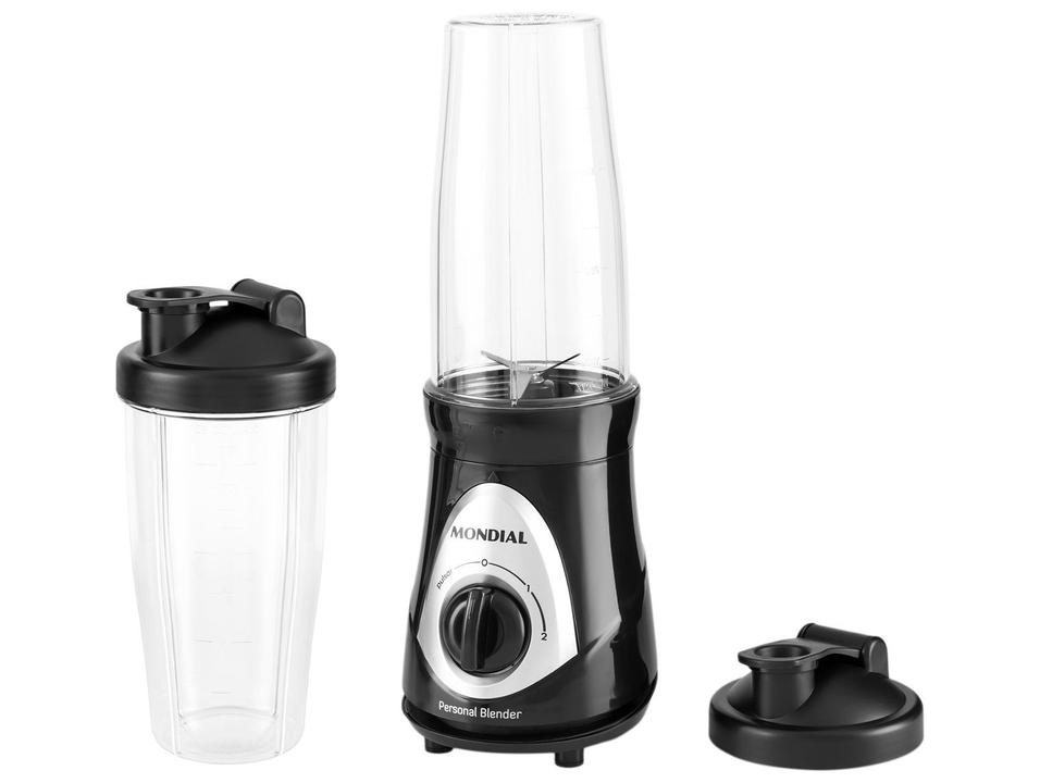 Liquidificador Mondial Personal Blender DG-01 2 Velocidades 500W Preto e Prata - 9